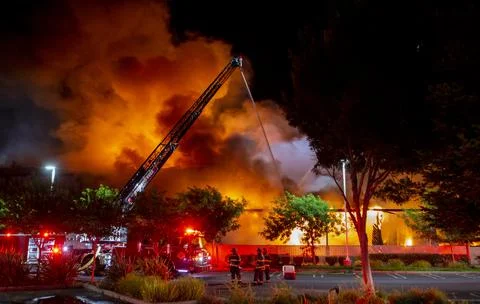 Structure Fire  Stock Photos