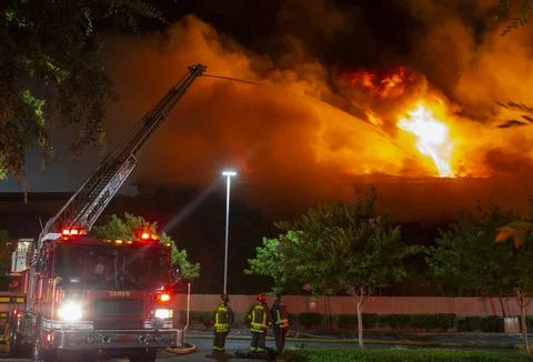 Structure Fire  Stock Photos