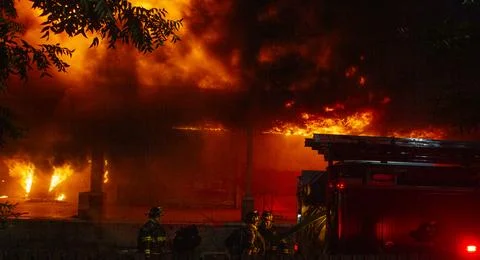 Structure Fire  Stock Photos