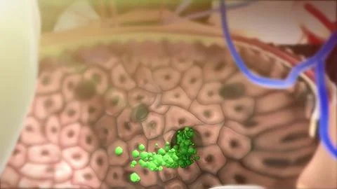 The structure of the human lungs and the working system of the respiratory sy Stock-Illustration