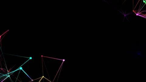 The structure inside of which pulses the light. Place for text.Network Nodes - Video stock 94728891