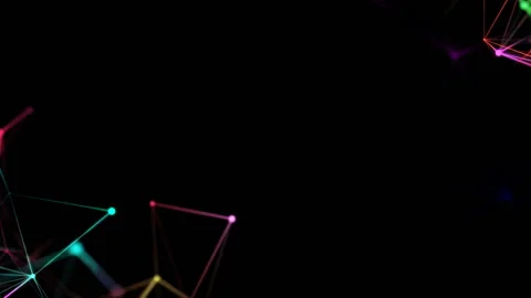 The structure inside of which pulses the light. Place for text. Depth of field Stock Footage 94728897