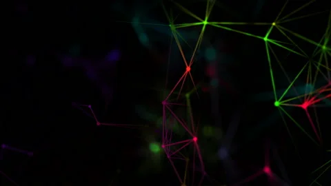 The structure inside of which pulses the light.Network Nodes - an abstract Stock Footage 94728847