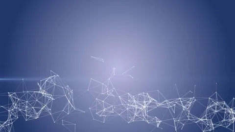 Structure of the lines. A dark blue network. place for text. cinematic plexus Stock Footage 84919491