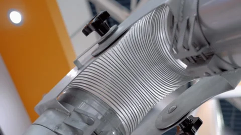 The structure of local exhaust devices to remove harmful gases and evaporated  Stock Footage 98209050