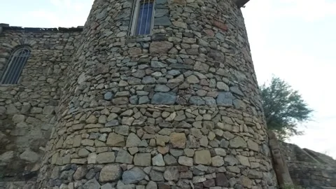 A structure made of small stones 1 Stock-Footage 331741882