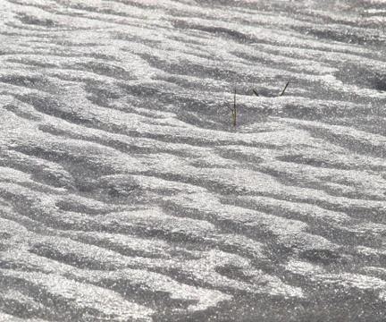 The structure of melting snow Stock Photos