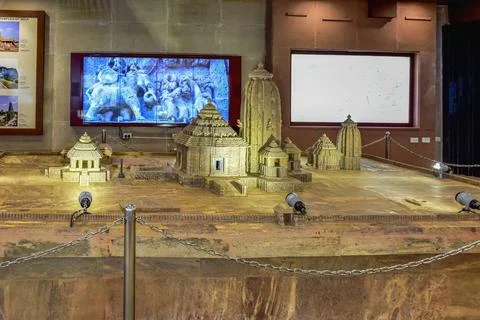 Structure model of the great Sun temple of konark of Orisha Stock Photos