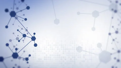 Structure molecule and communication DNA, atom, neurons. Connected lines Stock Footage 308526633