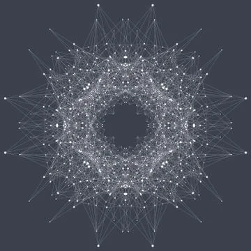 Structure molecule and communication. Dna, atom, neurons. Scientific molecule Stock Illustration