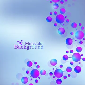 Structure molecule and communication. Dna, atom, neurons. Scientific molecule Stock Illustration