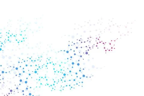 Structure molecule and communication. Dna, atom, neurons. Scientific concep.. Stock Illustration