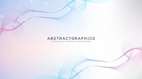 Structure molecule and communication. Dna, atom, neurons. Scientific concept  Stock Illustration