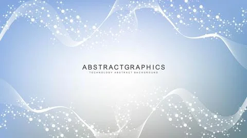 Structure molecule and communication. Dna, atom, neurons. Scientific concept for Stock Illustration