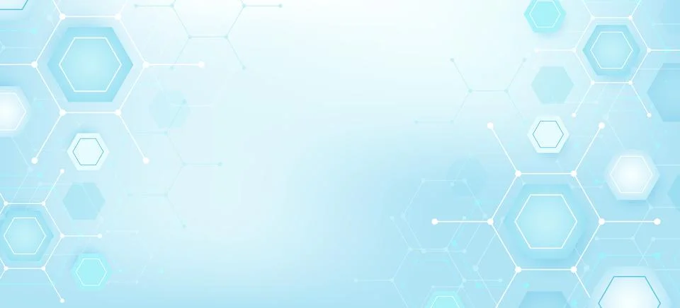Structure molecule and communication. DNA, atom, neurons. Scientific concept for Stock Illustration