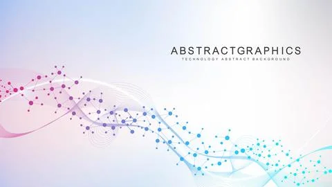 Structure molecule and communication. Dna, atom, neurons. Scientific concept for Stock Illustration