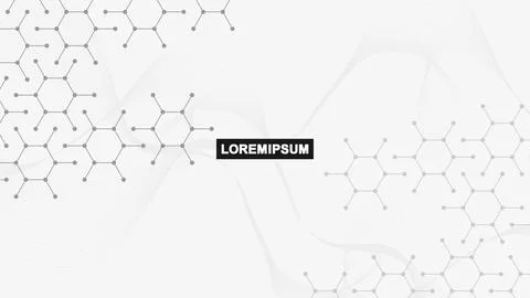 Structure molecule and communication. DNA, atom, neurons. Scientific concept for Stock Illustration