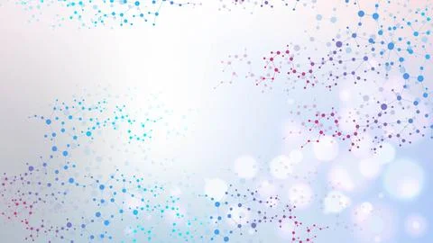 Structure molecule and communication. Dna, atom, neurons. Scientific concept for Stock Illustration