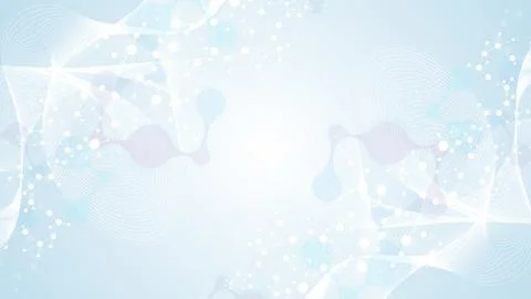 Structure molecule and communication Dna, atom, neurons. Science concept for Stock Illustration