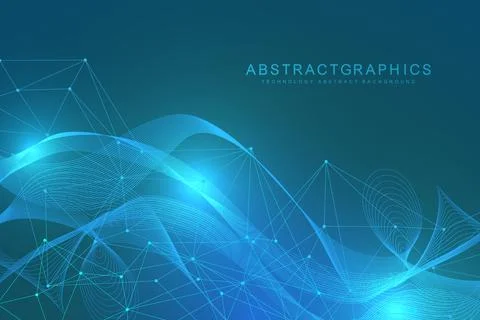 Structure molecule and communication. Dna, atom, neurons. Scientific concept for Stock Illustration