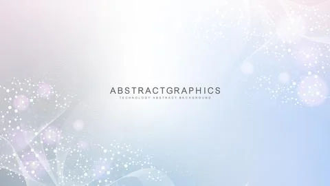 Structure molecule and communication. Dna, atom, neurons. Scientific concept for Stock Illustration