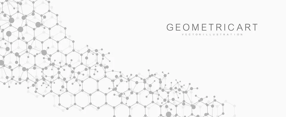 Structure molecule and communication Dna, atom, neurons. Science concept for Stock Illustration