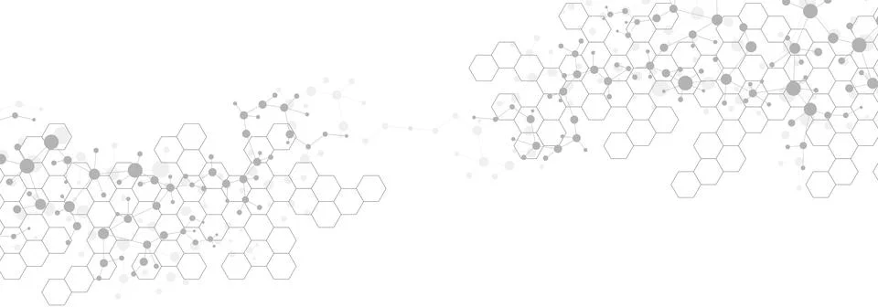 Structure molecule and communication Dna, atom, neurons. Science concept for Stock Illustration