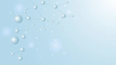 Structure molecule and communication. Dna, atom, neurons. Scientific concept for Stock Illustration