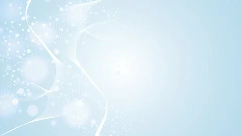 Structure molecule and communication. Dna, atom, neurons. Scientific concept for Stock Illustration