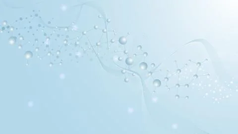 Structure molecule and communication. Dna, atom, neurons. Scientific concept for Illustrazione stock