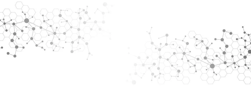 Structure molecule and communication Dna, atom, neurons. Science concept for Stock Illustration
