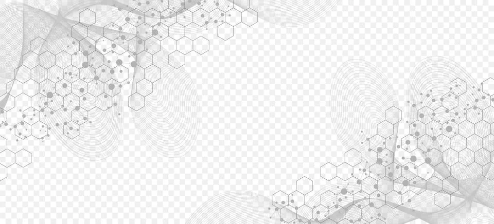 Structure molecule and communication Dna, atom, neurons. Science concept for Stock Illustration