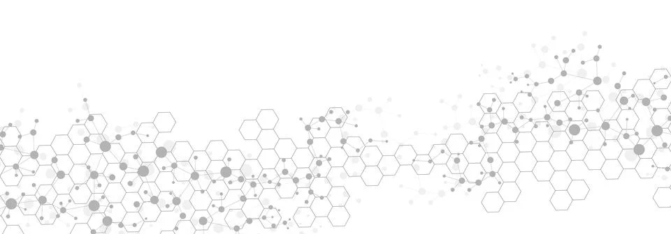 Structure molecule and communication Dna, atom, neurons. Science concept for Stock Illustration