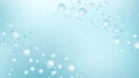 Structure molecule and communication Dna, atom, neurons. Science concept for Stock Illustration