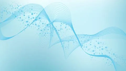 Structure molecule and communication Dna, atom, neurons. Science concept for Stock Illustration
