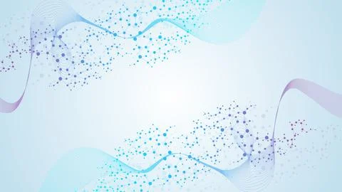 Structure molecule and communication Dna, atom, neurons. Science concept for Stock Illustration
