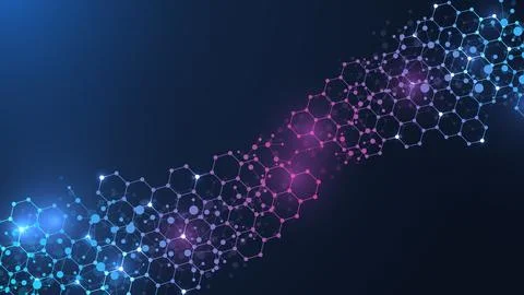 Structure molecule and communication Dna, atom, neurons. Science concept for 스톡 일러스트