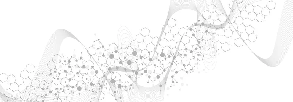 Structure molecule and communication Dna, atom, neurons. Science concept for 스톡 일러스트
