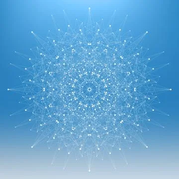 Structure molecule atom dna and communication background. Concept of neurons Stock Illustration