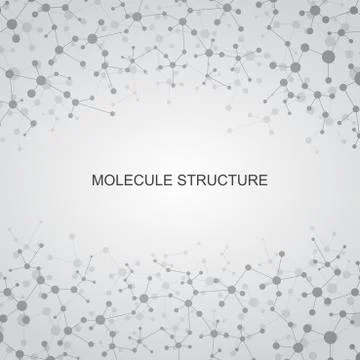Structure molecule of DNA and neurons. Abstract background. Medicine, science Stock Illustration