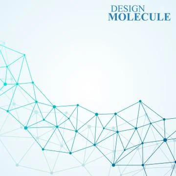 Structure molecule of DNA and neurons. Abstract background. Medicine, science イラスト素材
