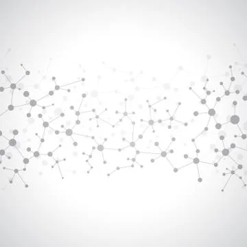 Structure molecule of DNA and neurons. Abstract background. Medicine, science Stock Illustration