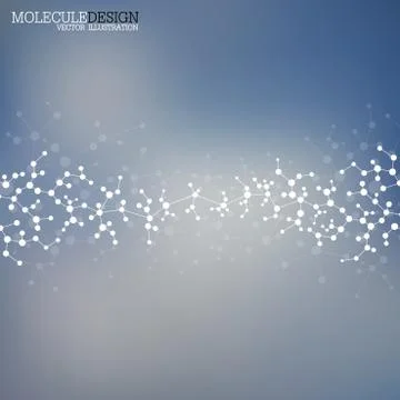 Structure molecule of DNA and neurons. Abstract background. Medicine, science 库存插图