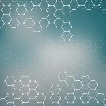 Structure molecule of DNA and neurons. Abstract background. Medicine, science イラスト素材