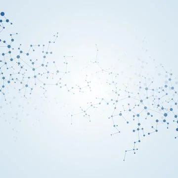 Structure molecule of DNA and neurons. Abstract background. Medicine, science Stock Illustration