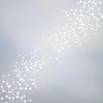 Structure molecule of DNA and neurons. Abstract background. Medicine, science Stock Illustration