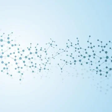 Structure molecule of DNA and neurons. Abstract background. Medicine, science Stock Illustration