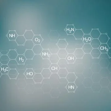 Structure molecule of DNA and neurons. Abstract background. Medicine, science Stock Illustration