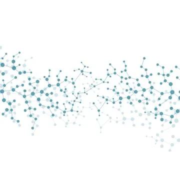 Structure molecule of DNA and neurons. Abstract background. Medicine, science Illustrazione stock