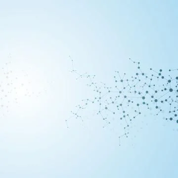 Structure molecule of DNA and neurons. Abstract background. Medicine, science Stock Illustration